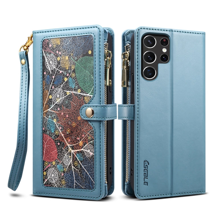 ESEBLE Star Series Lanyard Zipper Wallet Custodia in pelle RFID, For Samsung Galaxy Note20 Ultra, For Samsung Galaxy Note20, For Samsung Galaxy S21 FE 5G, For Samsung Galaxy S21 Ultra 5G, For Samsung Galaxy S21 5G, For Samsung Galaxy S21+ 5G           ...