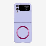 Custodia per telefono magnetica Skin Feel MagSafe, For Samsung Galaxy Z Flip3 5G, For Samsung Galaxy Z Flip4