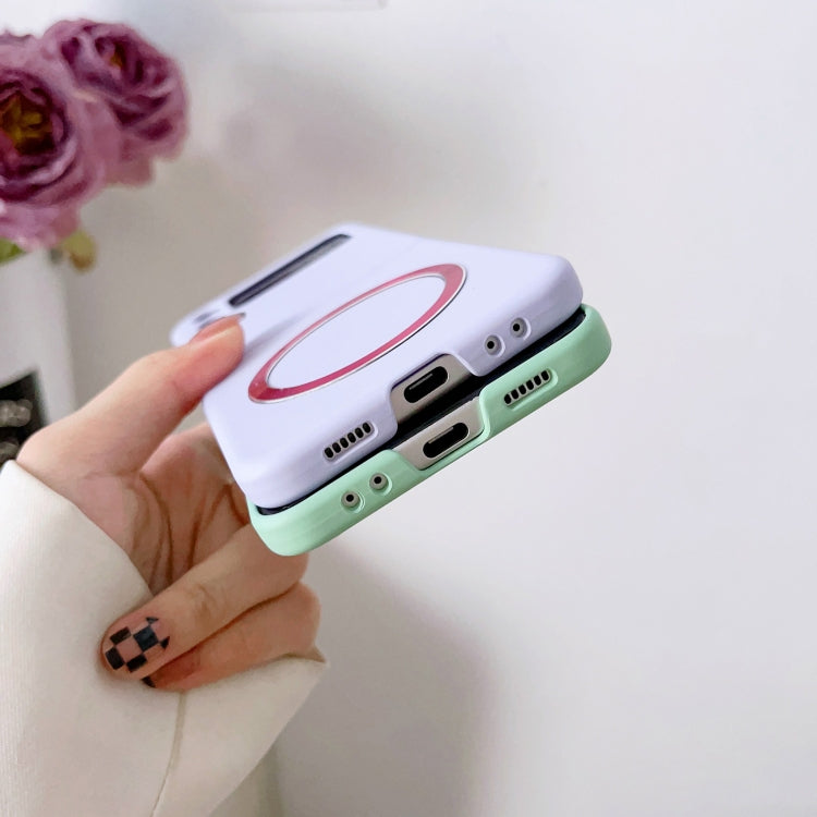 Custodia per telefono magnetica Skin Feel MagSafe, For Samsung Galaxy Z Flip3 5G, For Samsung Galaxy Z Flip4