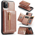 Custodia in pelle DG.MING serie M3 con polvere glitterata, For Google Pixel 6, For Samsung Galaxy S20 FE, For iPhone 11 Pro, For Samsung Galaxy S21 5G, For iPhone 11 Pro Max, For Samsung Galaxy S21 Ultra 5G