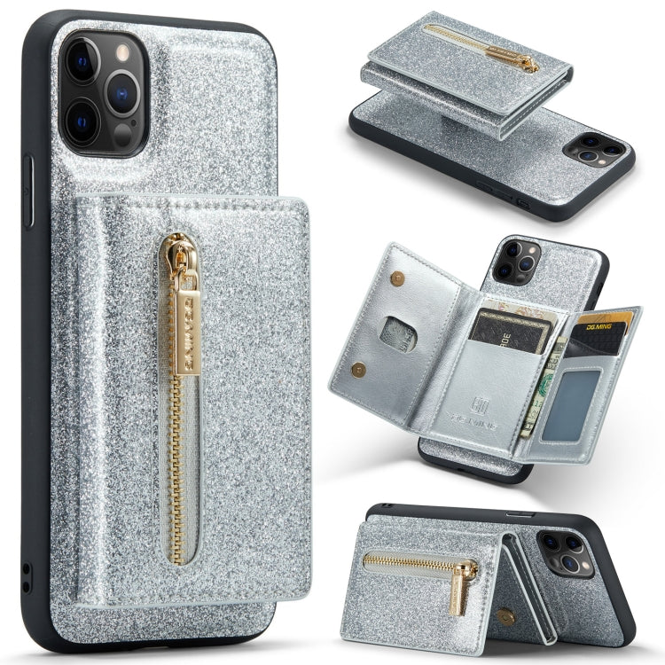 Custodia in pelle DG.MING serie M3 con polvere glitterata, For Google Pixel 6, For Samsung Galaxy S20 FE, For iPhone 11 Pro, For Samsung Galaxy S21 5G, For iPhone 11 Pro Max, For Samsung Galaxy S21 Ultra 5G
