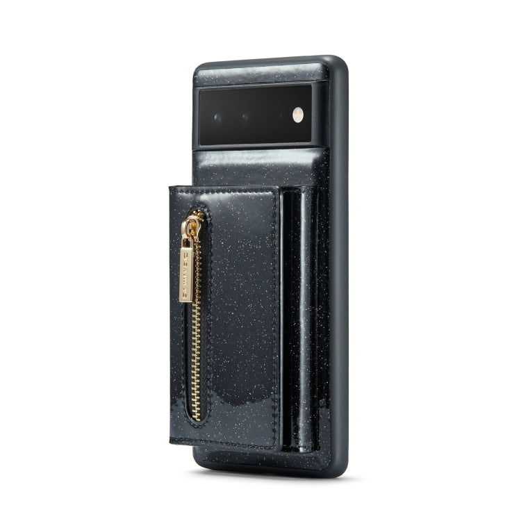 Custodia in pelle DG.MING serie M3 con polvere glitterata, For Google Pixel 6, For Samsung Galaxy S20 FE, For iPhone 11 Pro, For Samsung Galaxy S21 5G, For iPhone 11 Pro Max, For Samsung Galaxy S21 Ultra 5G