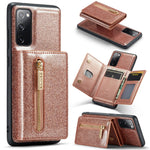 Custodia in pelle DG.MING serie M3 con polvere glitterata, For Google Pixel 6, For Samsung Galaxy S20 FE, For iPhone 11 Pro, For Samsung Galaxy S21 5G, For iPhone 11 Pro Max, For Samsung Galaxy S21 Ultra 5G