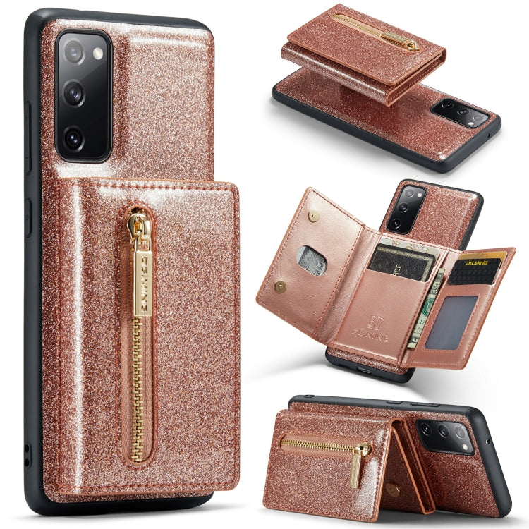 Custodia in pelle DG.MING serie M3 con polvere glitterata, For Google Pixel 6, For Samsung Galaxy S20 FE, For iPhone 11 Pro, For Samsung Galaxy S21 5G, For iPhone 11 Pro Max, For Samsung Galaxy S21 Ultra 5G