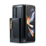 Custodia in pelle DG.MING serie M3 con polvere glitterata, For Samsung Galaxy Z Fold3 5G, For Samsung Galaxy Z Fold4 5G