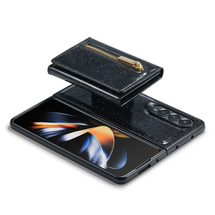 Custodia in pelle DG.MING serie M3 con polvere glitterata, For Samsung Galaxy Z Fold3 5G, For Samsung Galaxy Z Fold4 5G