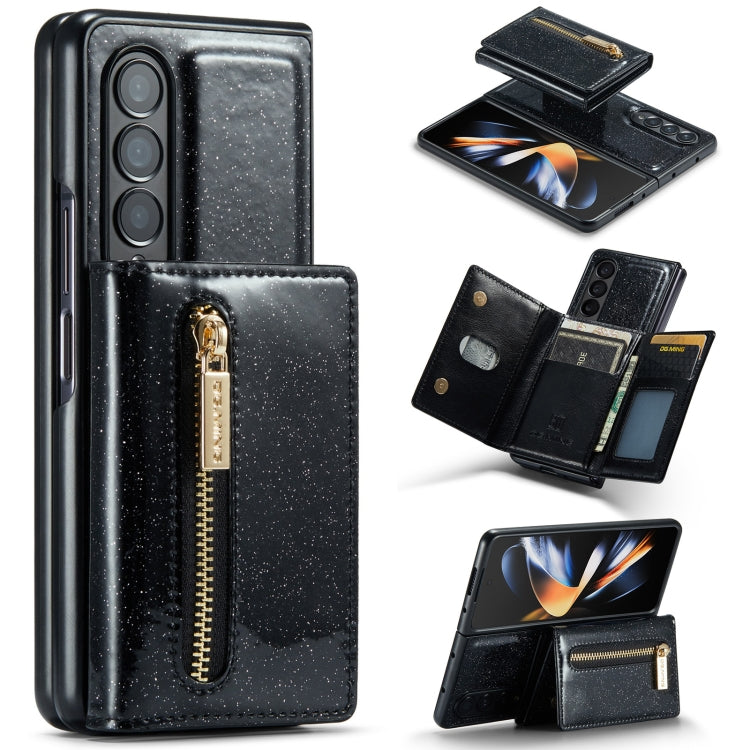Custodia in pelle DG.MING serie M3 con polvere glitterata, For Samsung Galaxy Z Fold3 5G, For Samsung Galaxy Z Fold4 5G