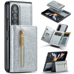Custodia in pelle DG.MING serie M3 con polvere glitterata, For Samsung Galaxy Z Fold3 5G, For Samsung Galaxy Z Fold4 5G