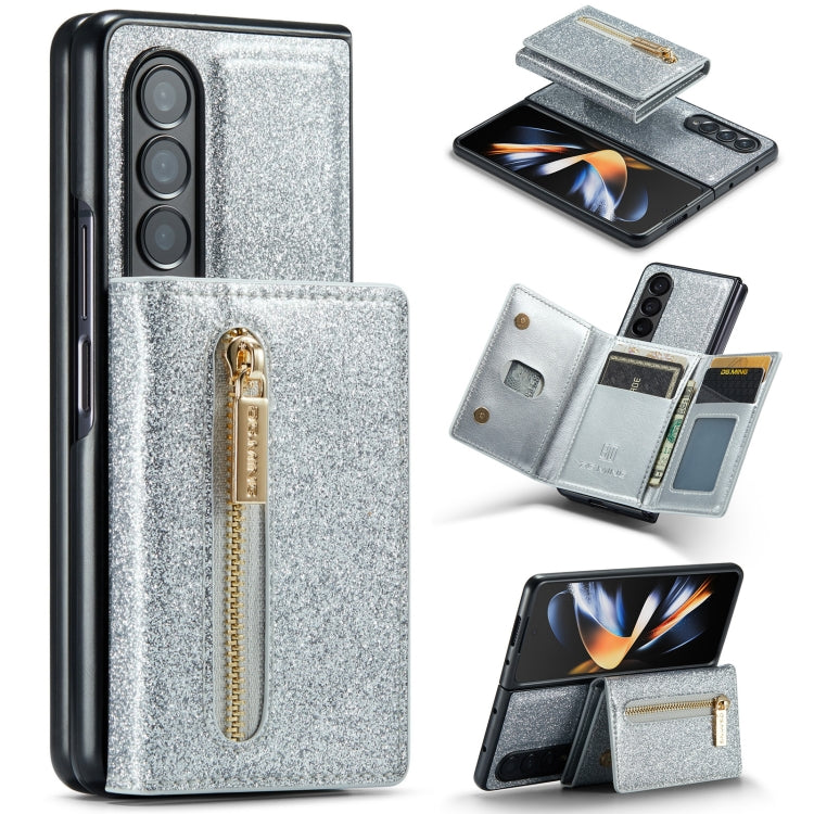 Custodia in pelle DG.MING serie M3 con polvere glitterata, For Samsung Galaxy Z Fold3 5G, For Samsung Galaxy Z Fold4 5G