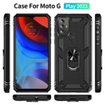 Custodia per telefono antiurto in TPU + PC con supporto, For Motorola Moto G Play 2023, For Xiaomi 12T / 12T Pro