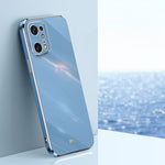 Custodia per telefono in TPU con bordo in oro con placcatura 6D XINLI, For OPPO Find X5, For OPPO Find X5 Pro, For OPPO A17