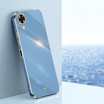 Custodia per telefono in TPU con bordo in oro con placcatura 6D XINLI, For OPPO A17k, For OPPO A36, For OPPO A58 5G