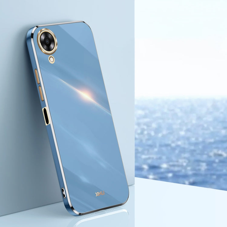 Custodia per telefono in TPU con bordo in oro con placcatura 6D XINLI, For OPPO A17k, For OPPO A36, For OPPO A58 5G
