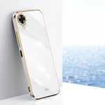 Custodia per telefono in TPU con bordo in oro con placcatura 6D XINLI, For OPPO A17k, For OPPO A36, For OPPO A58 5G