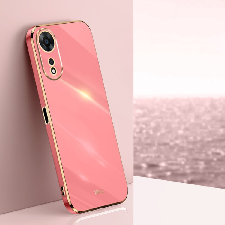Custodia per telefono in TPU con bordo in oro con placcatura 6D XINLI, For OPPO A17k, For OPPO A36, For OPPO A58 5G
