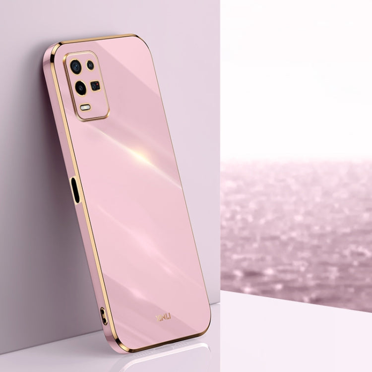 Custodia per telefono in TPU con bordo in oro con placcatura 6D XINLI, For OPPO K9x, For OPPO K10, For OPPO K10 Pro