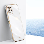 Custodia per telefono in TPU con bordo in oro con placcatura 6D XINLI, For OPPO K9x, For OPPO K10, For OPPO K10 Pro
