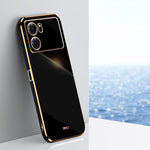 Custodia per telefono in TPU con bordo in oro con placcatura 6D XINLI, For OPPO K9x, For OPPO K10, For OPPO K10 Pro