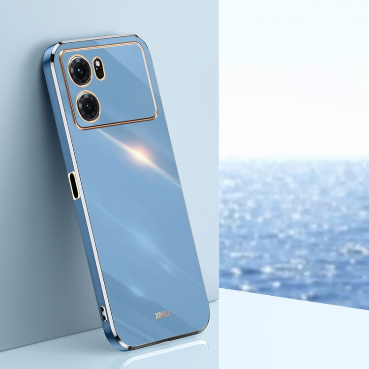 Custodia per telefono in TPU con bordo in oro con placcatura 6D XINLI, For OPPO K9x, For OPPO K10, For OPPO K10 Pro