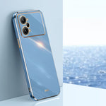 Custodia per telefono in TPU con bordo in oro con placcatura 6D XINLI, For OPPO K9x, For OPPO K10, For OPPO K10 Pro