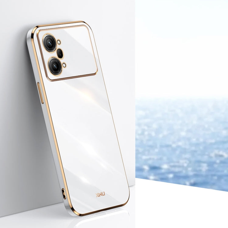 Custodia per telefono in TPU con bordo in oro con placcatura 6D XINLI, For OPPO K9x, For OPPO K10, For OPPO K10 Pro