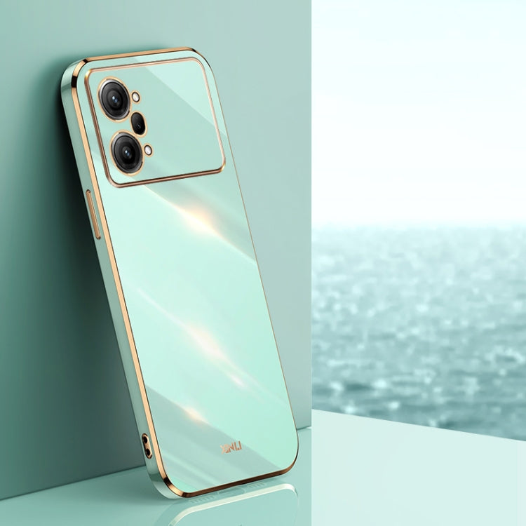 Custodia per telefono in TPU con bordo in oro con placcatura 6D XINLI, For OPPO K9x, For OPPO K10, For OPPO K10 Pro