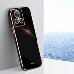 Custodia per telefono in TPU con bordo in oro con placcatura 6D XINLI, For OPPO K10x, For Realme GT2 Explorer Master 5G, For Realme 9i
