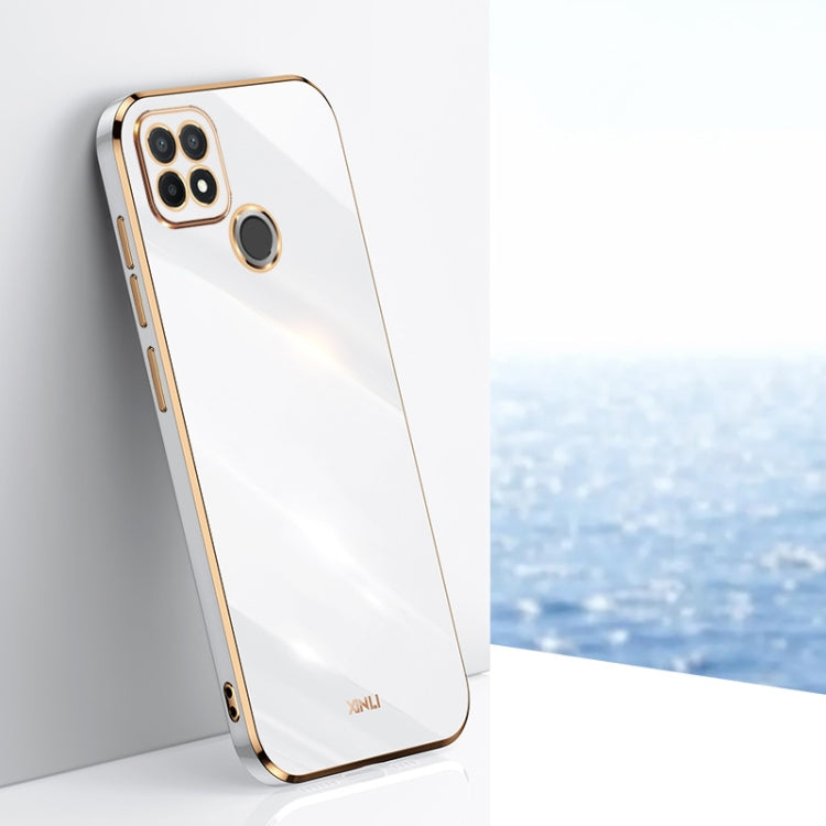 Custodia per telefono in TPU con bordo in oro con placcatura 6D XINLI, For Realme C21Y, For Realme C31, For Realme C33 4G