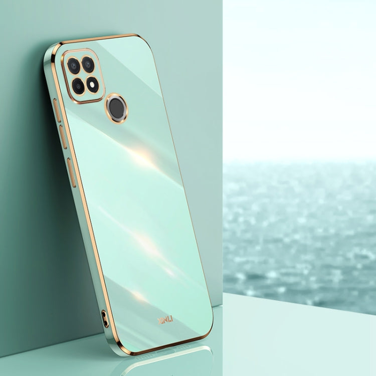 Custodia per telefono in TPU con bordo in oro con placcatura 6D XINLI, For Realme C21Y, For Realme C31, For Realme C33 4G