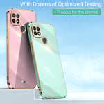 Custodia per telefono in TPU con bordo in oro con placcatura 6D XINLI, For Realme C21Y, For Realme C31, For Realme C33 4G