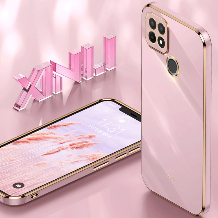 Custodia per telefono in TPU con bordo in oro con placcatura 6D XINLI, For Realme C21Y, For Realme C31, For Realme C33 4G