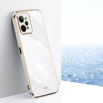 Custodia per telefono in TPU con bordo in oro con placcatura 6D XINLI, For Realme C21Y, For Realme C31, For Realme C33 4G