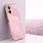 Custodia per telefono in TPU con bordo in oro con placcatura 6D XINLI, For Realme C21Y, For Realme C31, For Realme C33 4G