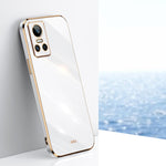 Custodia per telefono in TPU con bordo in oro con placcatura 6D XINLI, For Realme C35, For Realme GT2 Pro, For Realme GT Neo 3