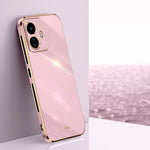 Custodia per telefono in TPU con bordo in oro con placcatura 6D XINLI, For vivo Y77 5G Global