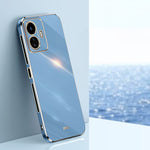 Custodia per telefono in TPU con bordo in oro con placcatura 6D XINLI, For vivo Y77 5G Global