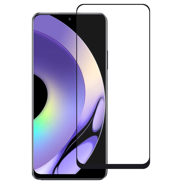 Pellicola in vetro temperato per protezione dello schermo a copertura totale con colla completa, For Realme 10 Pro (1 PC)