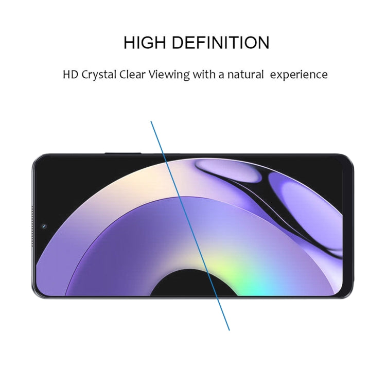 Pellicola in vetro temperato per protezione dello schermo a copertura totale con colla completa, For Realme 10 Pro (1 PC)