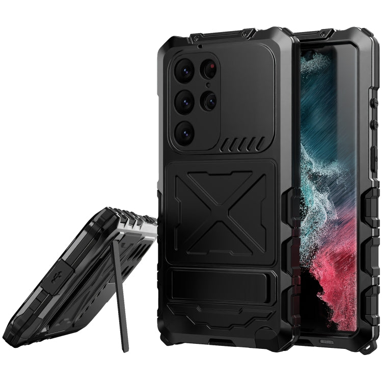 Custodia per telefono antiurto antipolvere impermeabile R-JUST, For Samsung Galaxy S23 Ultra 5G