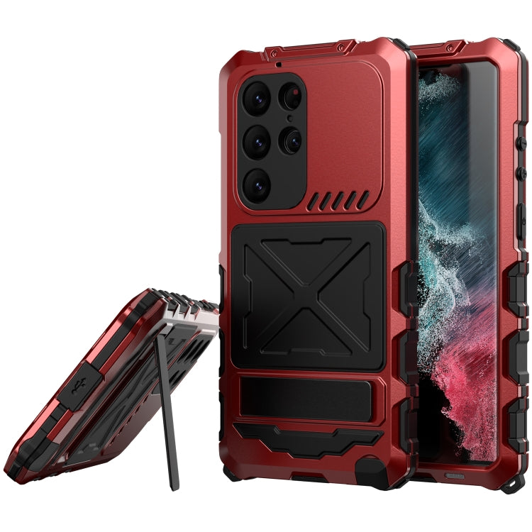 Custodia per telefono antiurto antipolvere impermeabile R-JUST, For Samsung Galaxy S23 Ultra 5G
