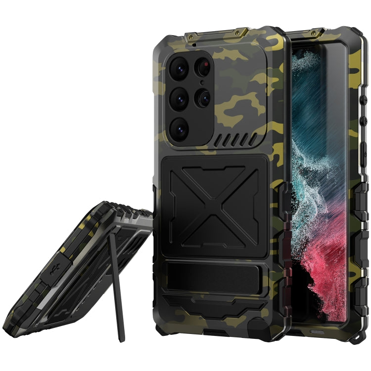 Custodia per telefono antiurto antipolvere impermeabile R-JUST, For Samsung Galaxy S23 Ultra 5G