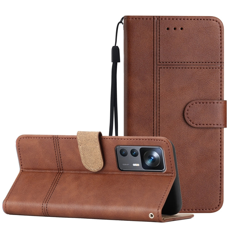 Cassa del telefono in pelle di pelle bovina stile business, For Xiaomi 12T, For Xiaomi 12 Lite, For Xiaomi 12 Pro, For Xiaomi Redmi 10 2022