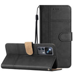 Cassa del telefono in pelle di pelle bovina stile business, For Xiaomi 12T, For Xiaomi 12 Lite, For Xiaomi 12 Pro, For Xiaomi Redmi 10 2022