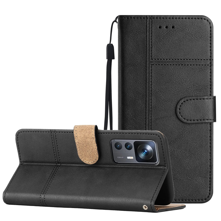 Cassa del telefono in pelle di pelle bovina stile business, For Xiaomi 12T, For Xiaomi 12 Lite, For Xiaomi 12 Pro, For Xiaomi Redmi 10 2022