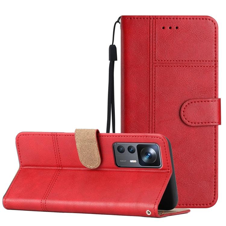 Cassa del telefono in pelle di pelle bovina stile business, For Xiaomi 12T, For Xiaomi 12 Lite, For Xiaomi 12 Pro, For Xiaomi Redmi 10 2022