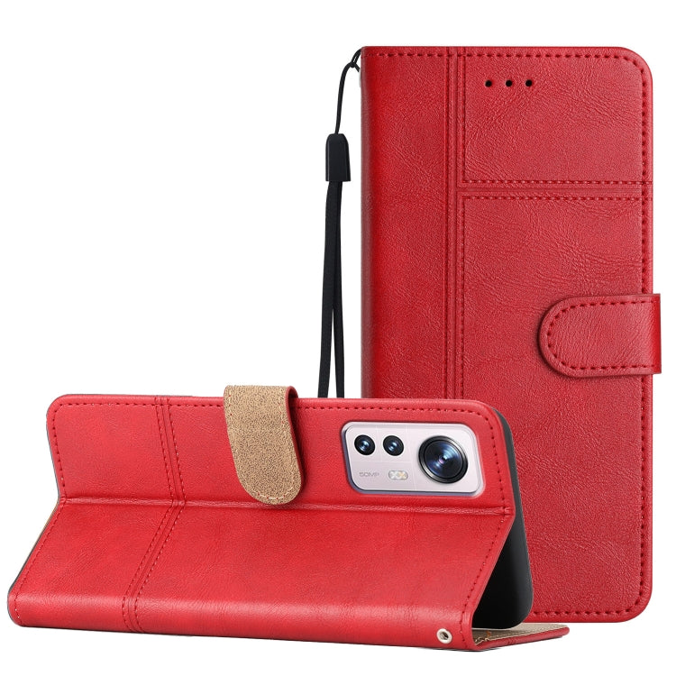 Cassa del telefono in pelle di pelle bovina stile business, For Xiaomi 12T, For Xiaomi 12 Lite, For Xiaomi 12 Pro, For Xiaomi Redmi 10 2022
