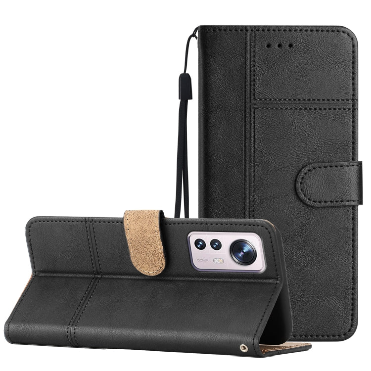 Cassa del telefono in pelle di pelle bovina stile business, For Xiaomi 12T, For Xiaomi 12 Lite, For Xiaomi 12 Pro, For Xiaomi Redmi 10 2022