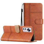 Cassa del telefono in pelle di pelle bovina stile business, For Xiaomi 12T, For Xiaomi 12 Lite, For Xiaomi 12 Pro, For Xiaomi Redmi 10 2022