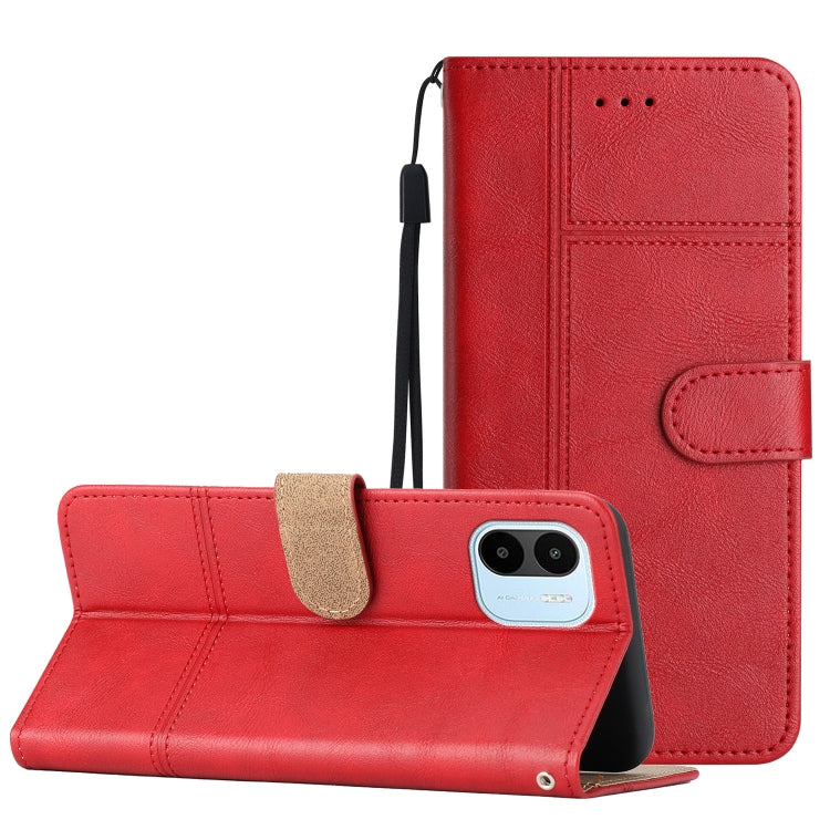 Cassa del telefono in pelle di pelle bovina stile business, For Xiaomi Redmi 10A, For Xiaomi Redmi 10C, For Xiaomi Redmi A1, For Samsung Galaxy S23 5G