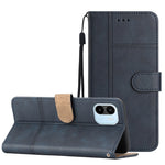 Cassa del telefono in pelle di pelle bovina stile business, For Xiaomi Redmi 10A, For Xiaomi Redmi 10C, For Xiaomi Redmi A1, For Samsung Galaxy S23 5G